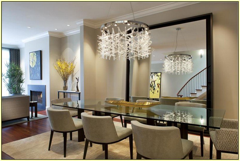 two dining room chandeliers