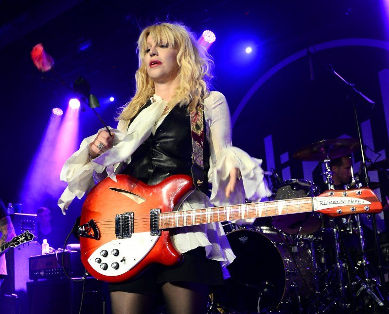 Courtney Love Performs During Anniversary For Vinyl Inside The Hard Rock In Las Vegas