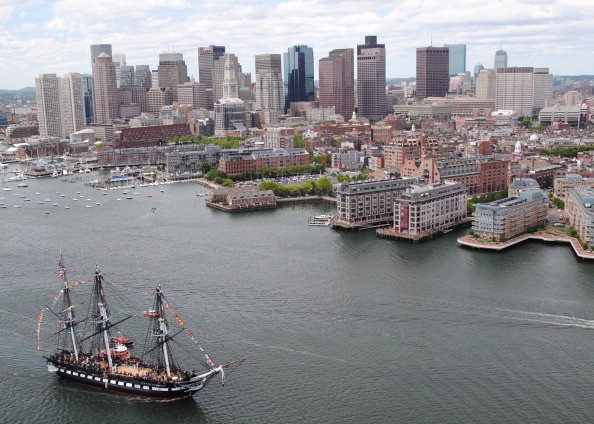 USS Constitution Sails Into Boston Harbor