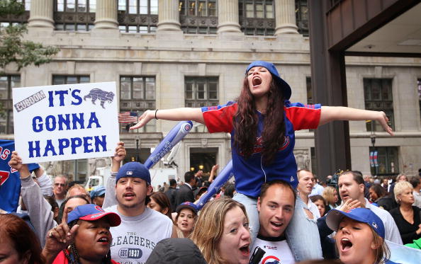 Chicago Cubs Host A Rally To Celebrate Their Playoff Berth