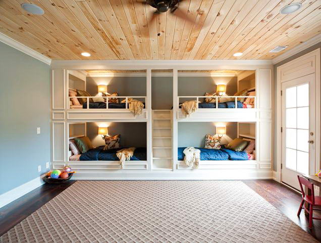 Awesome-Kids-Room-With-Bunk-Bed-Set-Interiors