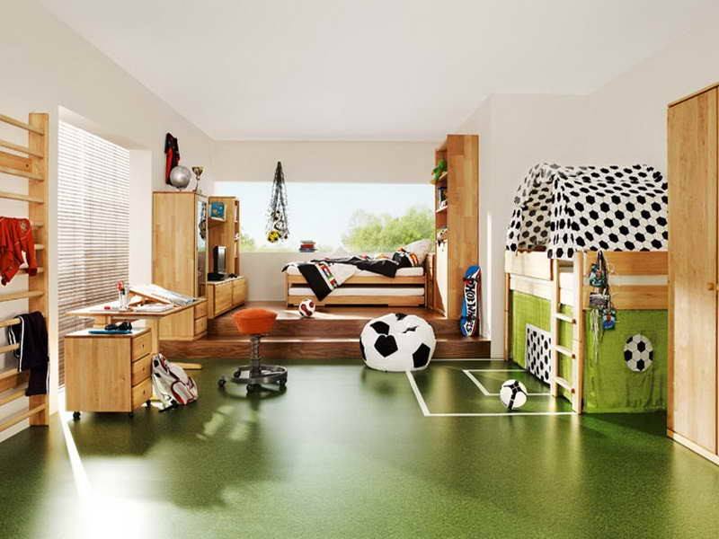 Cool-Kid’s-Rooms-with-Soccer-Theme