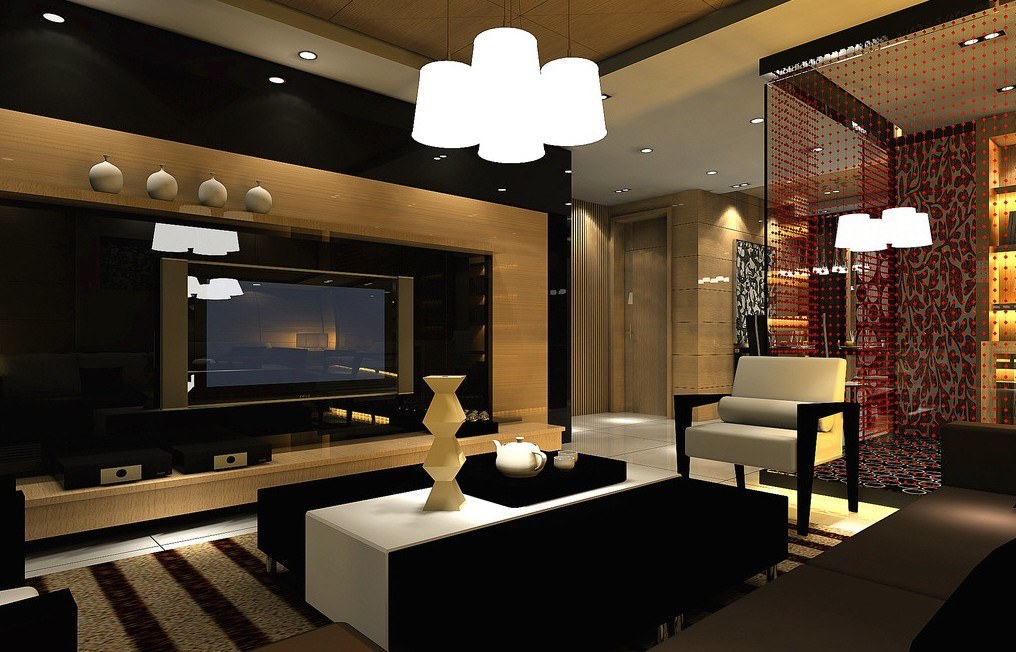 Luxury-Living-Room-Interior-Design-with-Beautiful-Lamp