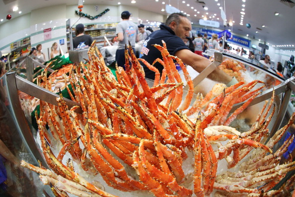 Sydneysiders Flock To Fish Market At Christmas Time