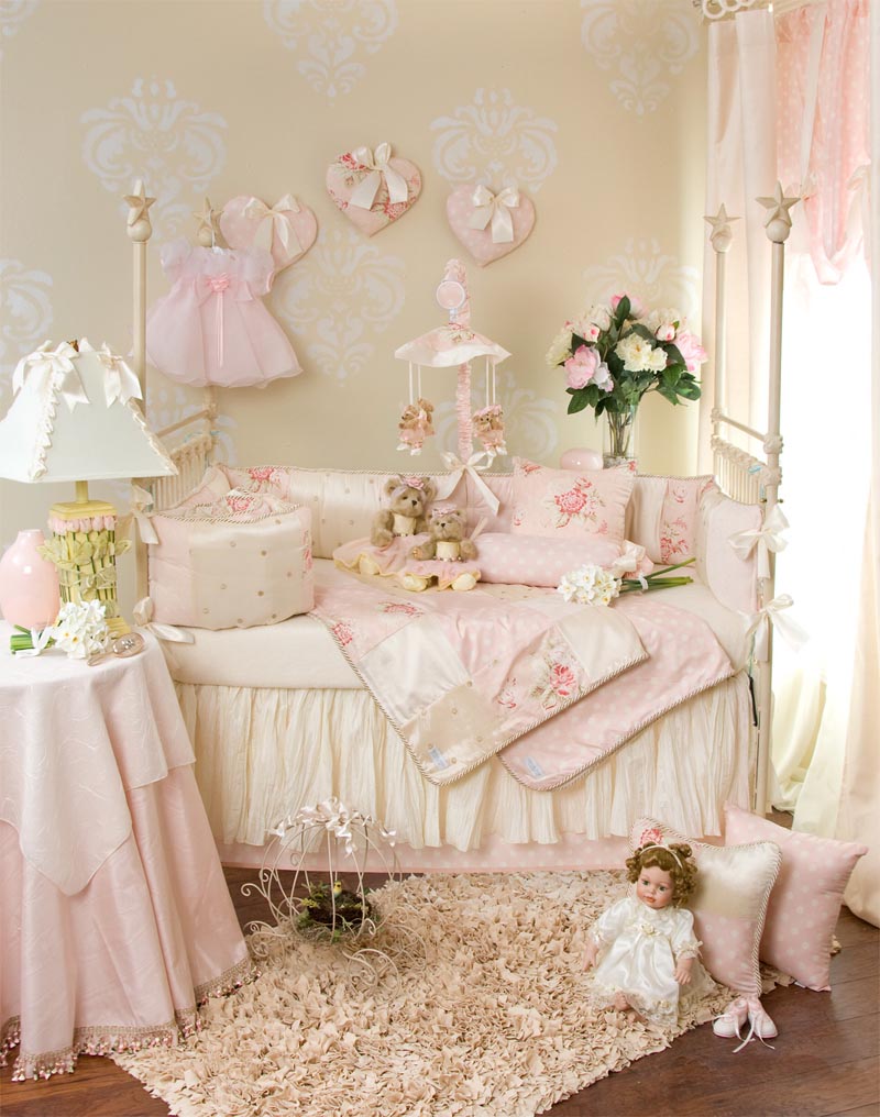 Classic-elegantly-chic-fabrics-Baby-Girl-Crib-Bedding-and-Nursery-Accessories-Amelia-from-Glenna-Jean