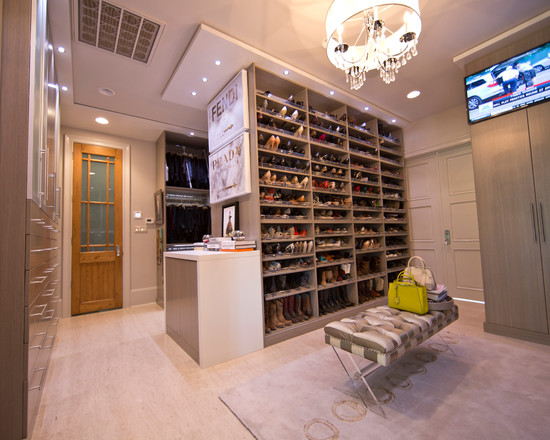 glamorous-huge-rack-shoes-in-large-walk-in-closet-plus-elegant-bench-also-lux-chandelier-as-well-as-recessed-trim