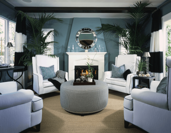 art deco living room