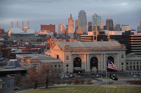 View of downtown Kansas City from the National World War I Museum