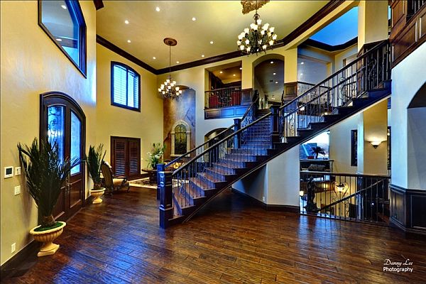 Luxury-Home-Washington-Tuscan-Villa-2-wooden-staircase