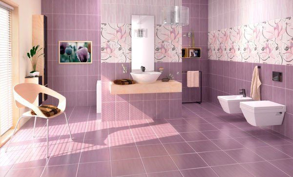 Pretty-Purple-Bathroom-Tiles-Design