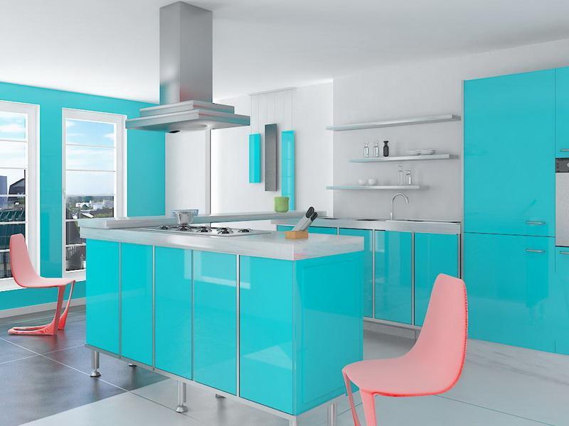 fascinating-cool-blue-kitchen-interior-design-ideas-with-kitchen-island-with-drawer-and-doors-and-glass-window