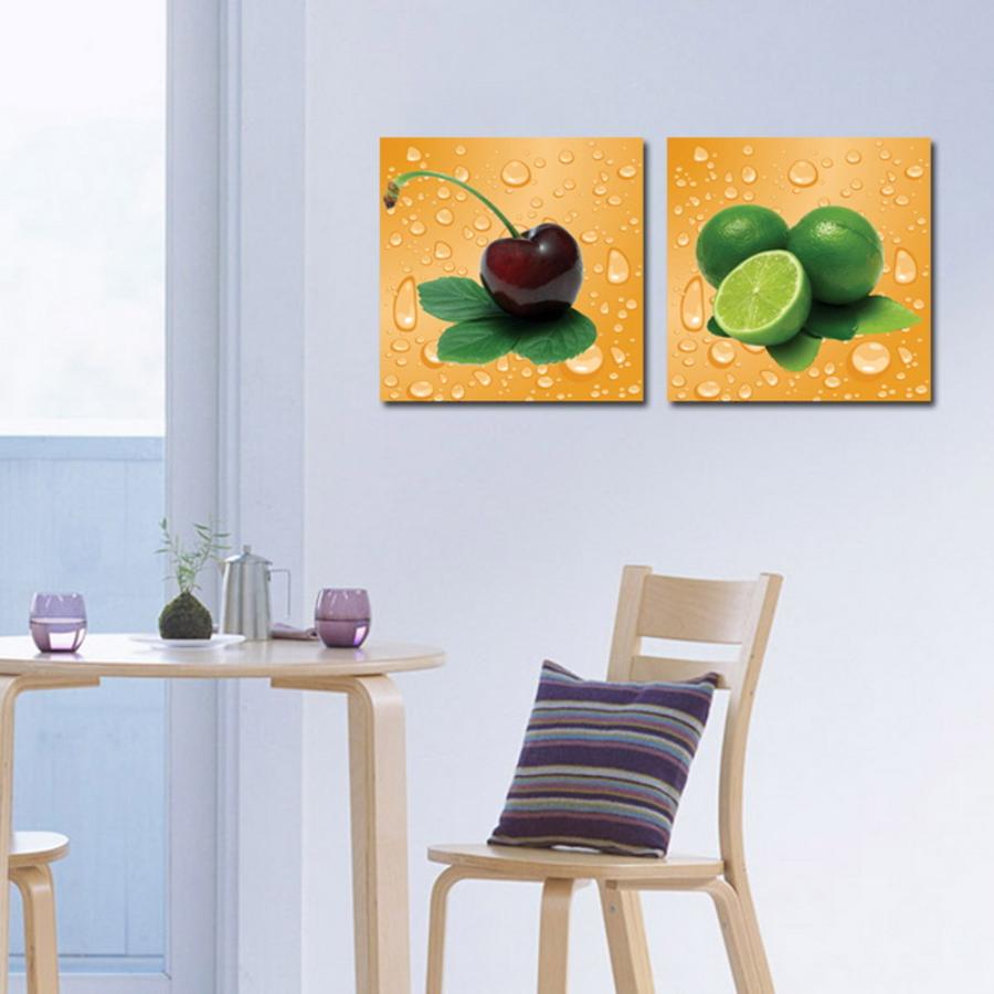 kitchen-good-fruit-painting-kitchen-wall-decoration-along-with-birch-wood-dining-chair-and-birch-wood-dining-table-for-kitchen-decoration-fancy-design-ideas-for-kitchen-wall-decoration