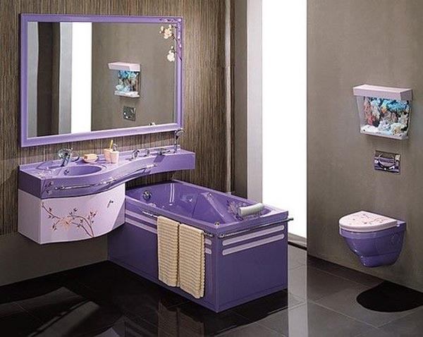 20 of the Most Fascinating Purple Bathroom Designs