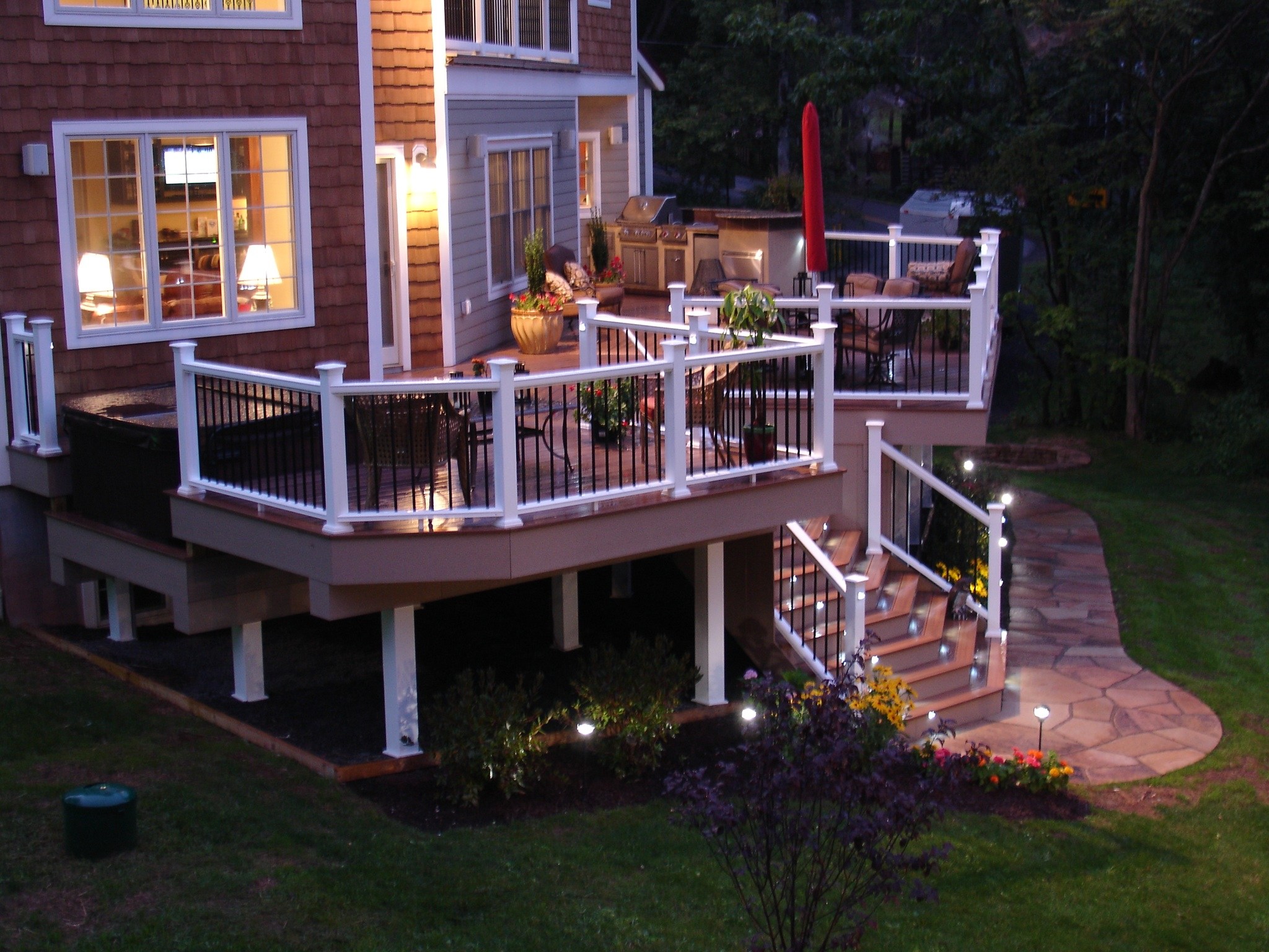 solar deck lighting ideas