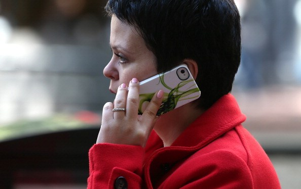 Lady talking on phone