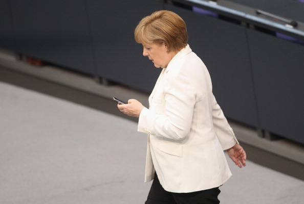 (FILE) NSA Possibly Eavesdropped On Angela Merkel's Mobile Phone