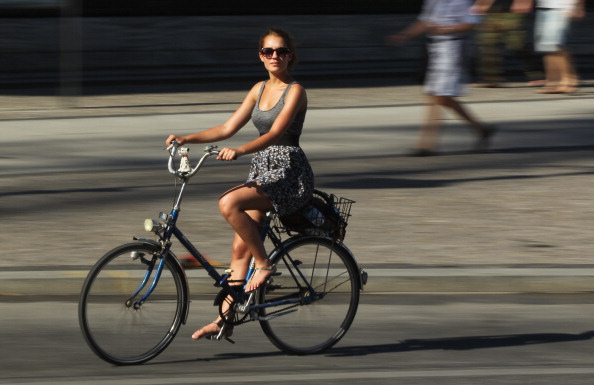 Bike Riding Through The City