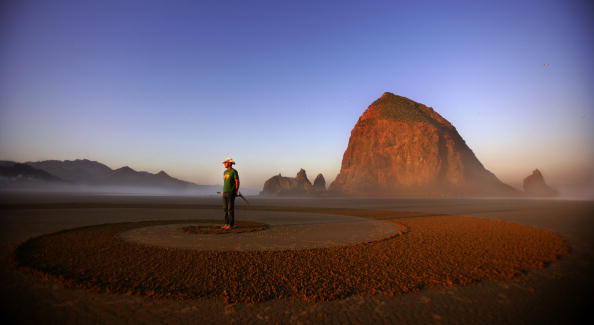 Sand Drawing In Oregon