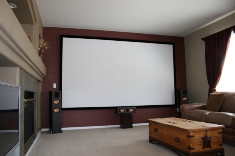 Living Room With Projector