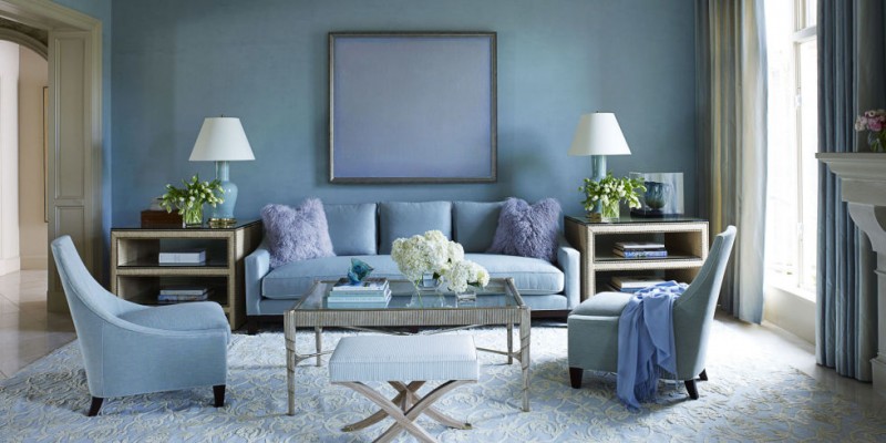 Living Room Ideas: Blue Living Room Design