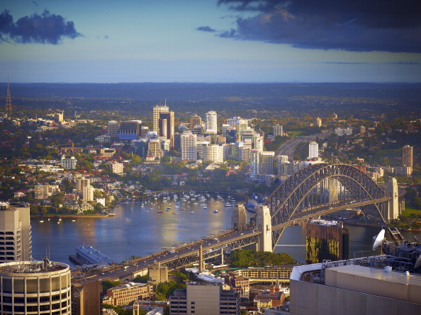 Sydney Welcomes Summer Solstice From The Tower Eye