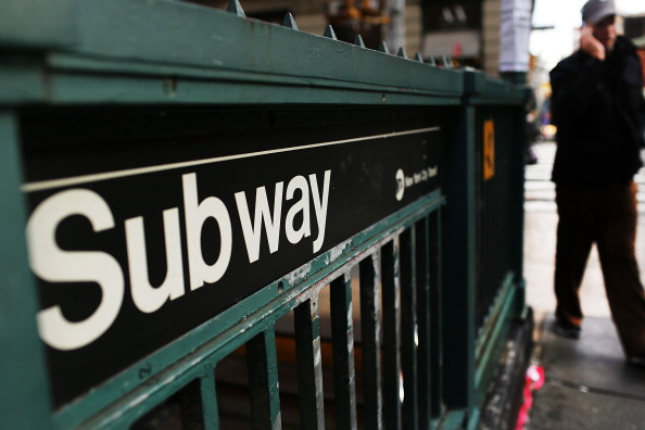 New York Subway Sign in Manhattan