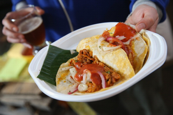 Pork tacos from street festival