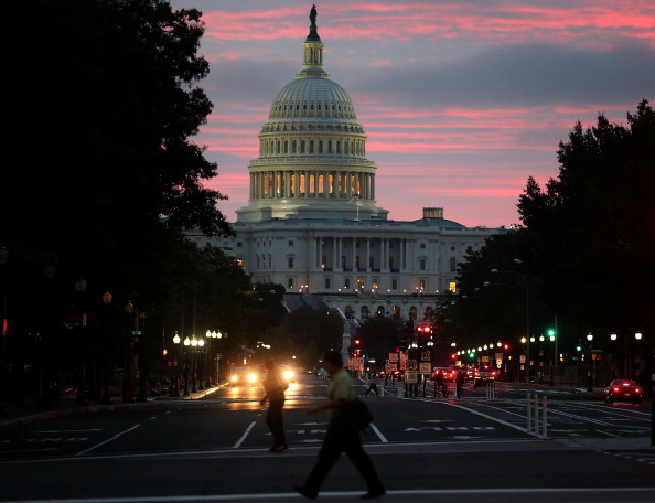 View of the U.S. capital building in Washington D.C.