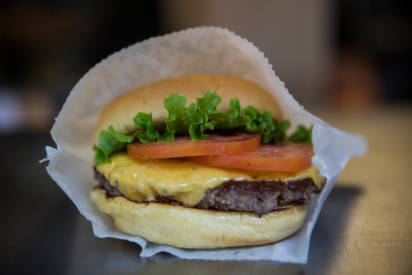 Fast food hamburger