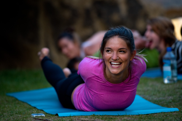 lululemon hosted yoga class