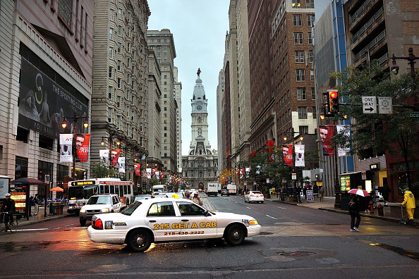 Street view of center city philadelphia