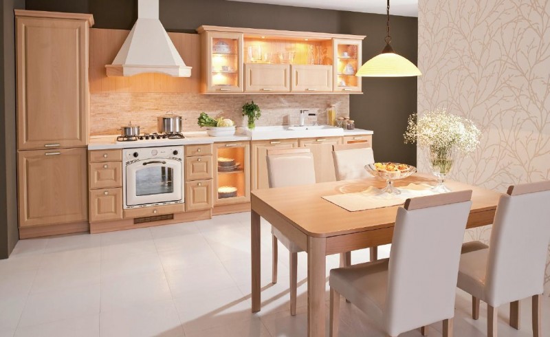 Beautiful oak kitchen cabinets
