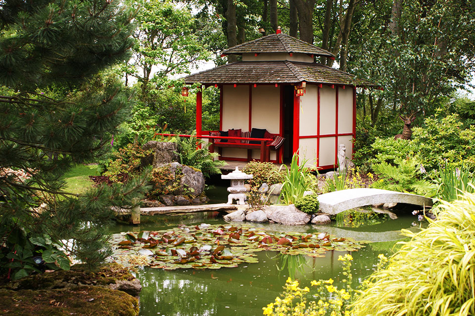 Minimalist Chinese Backyard Design for Small Space