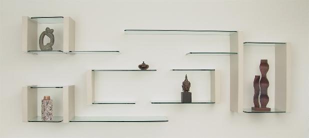 floating glass shelves