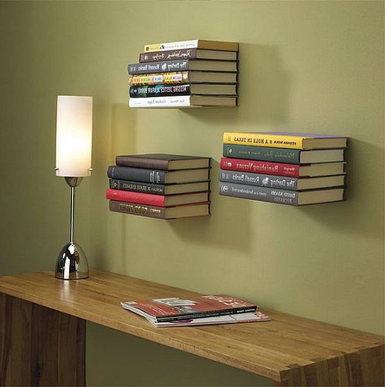 DIY Floating Bookshelves