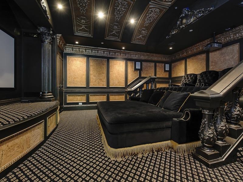 black home theater