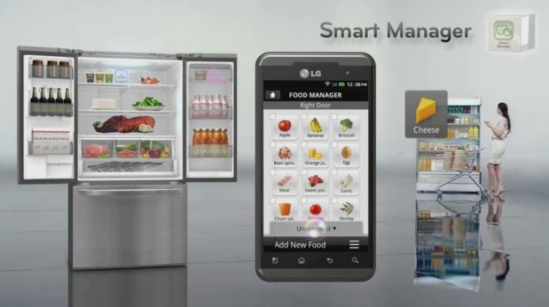 LG Smart ThinQ Super-Capacity 3 Door French Door Refrigerator with 8″ Wi-Fi LCD Screen