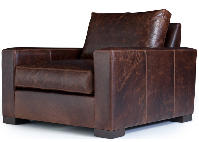 oversized leather chair