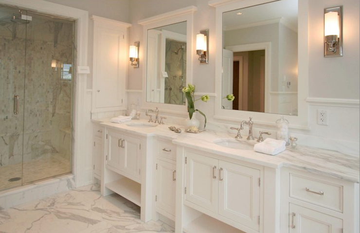 all white bathroom mirrors