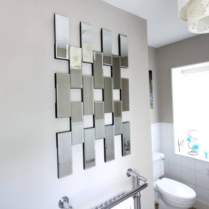 multi-piece bathroom mirror