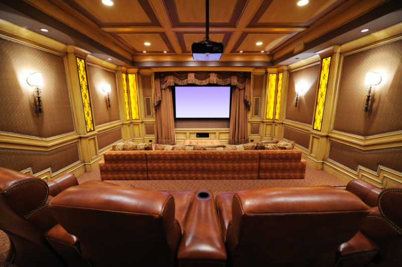 luxurious home theater