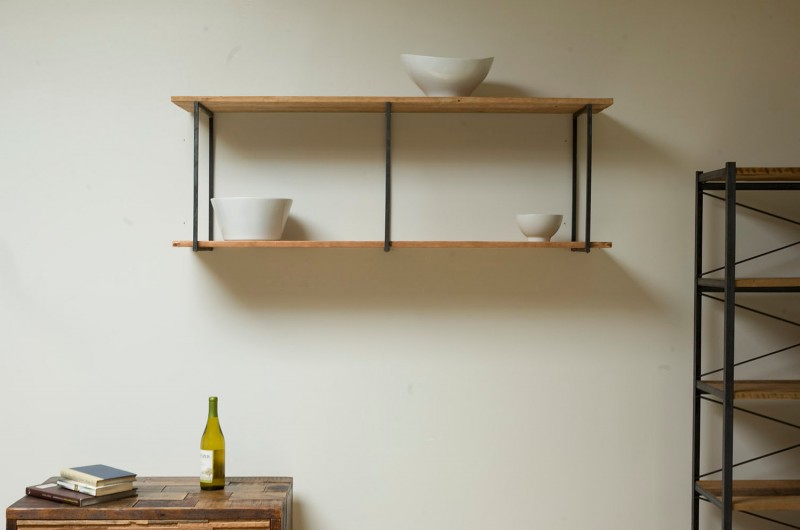 double floating shelves