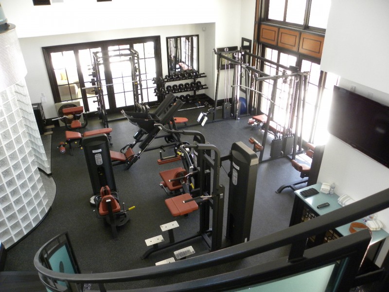 modern custom home gym design