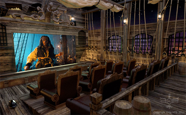 pirate themed home theater