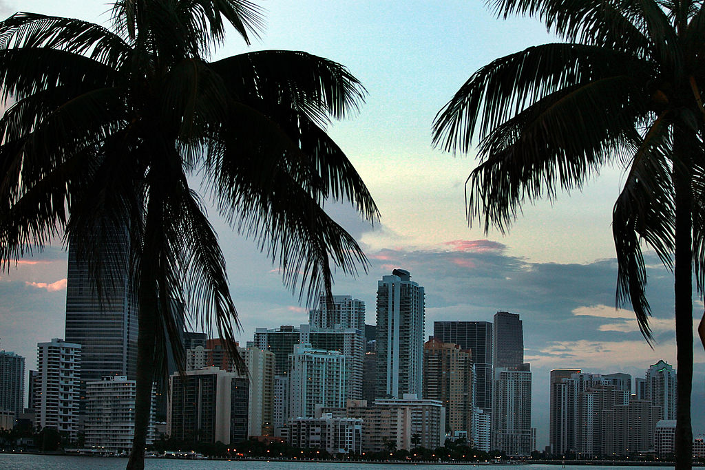 view of the miami skyline