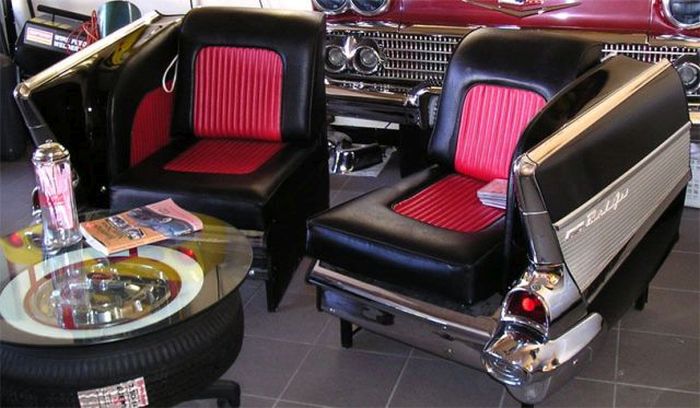 antique car theme chair