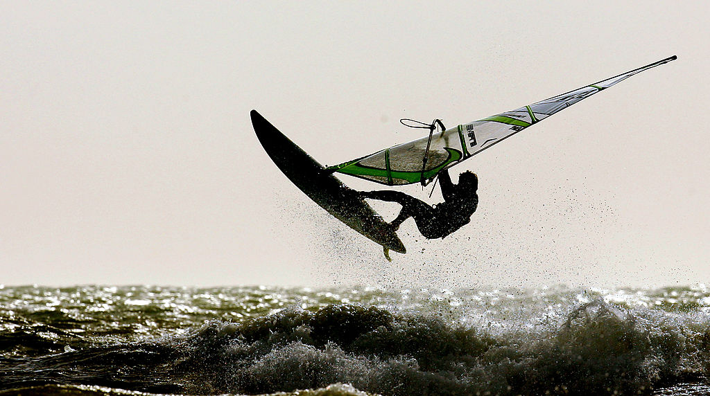 Person windsurfing 