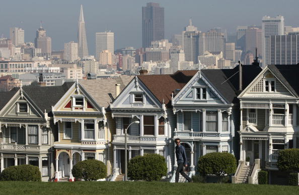 row of houses in san francisco