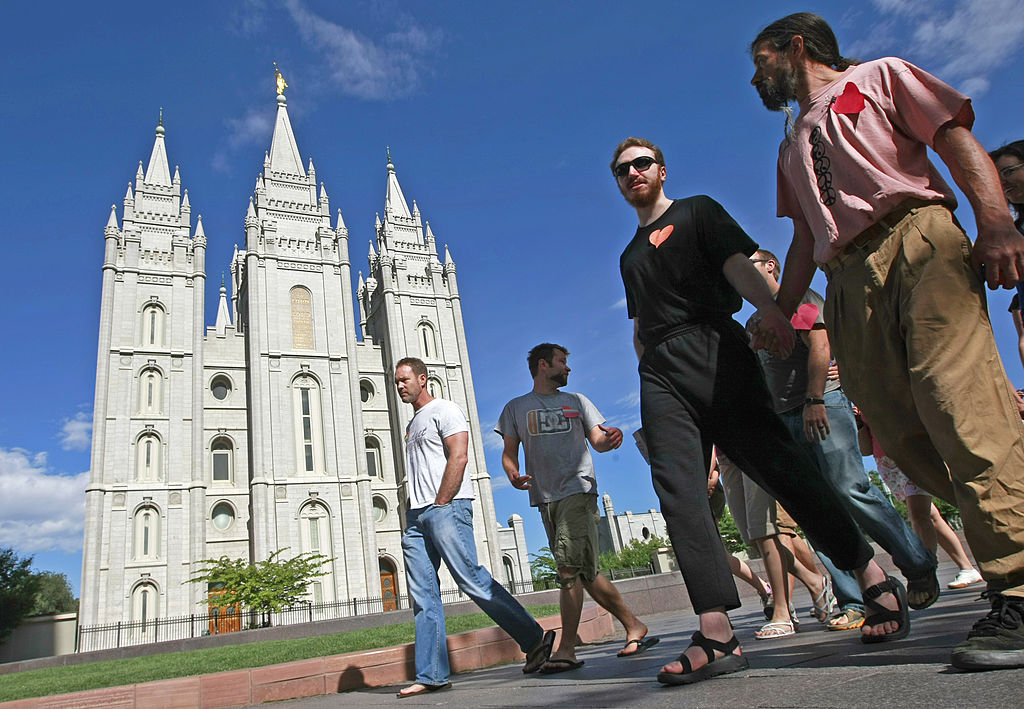 Mormon Temple on the Main Street Plaza 