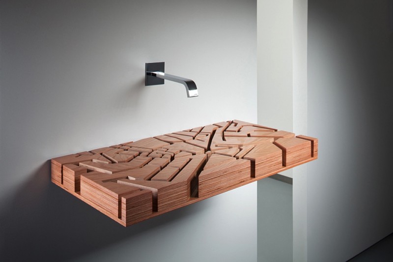 floating maze sink